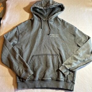 Axel Arigato Collection Hoodie Mens Size S Organic‎ Cotton Gray Pullover